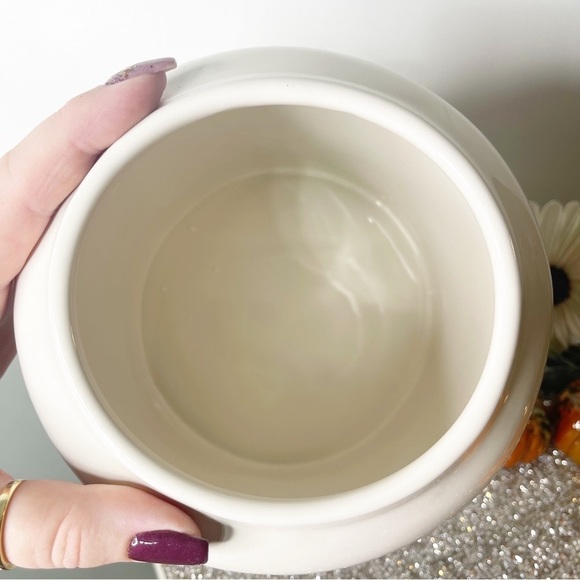 Rae Dunn Halloween Tricks and Treats White Cookie Jar Canister New - Picture 8 of 9